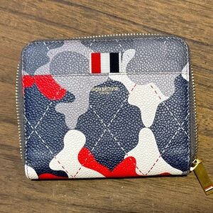 Thom Browne Multicolor Camouflage Zip Wallet